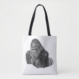 Silverback gorilla tote bag ゴリラのトートバッグ トートバッグ