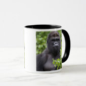 Silverback Lowland Gorilla、Gorilla gorilla、 マグカップ (正面右)
