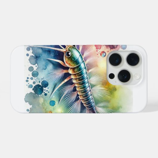 Silverfish in Watercolor 300724AREF102 - Watercolo iPhoneケース (裏面横)