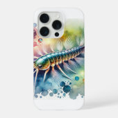 Silverfish in Watercolor 300724AREF102 - Watercolo iPhoneケース (裏面)
