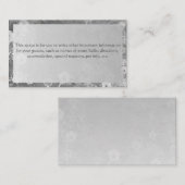 SilverFloralWedding追加情報エンクロージャカード エンクロージャーカード (正面/裏面)