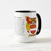 Silverman家族の紋章付き外衣 マグカップ (正面右)