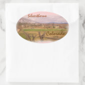 Silverthorne Coloradoステッカー 楕円形シール (バッグ)
