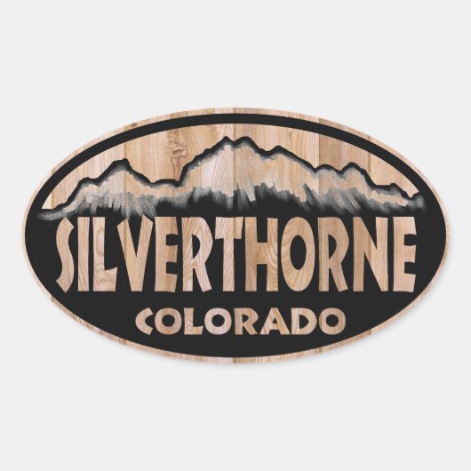 Silverthorne Colorado木材は楕円形のシールに署名 楕円形シール (正面)