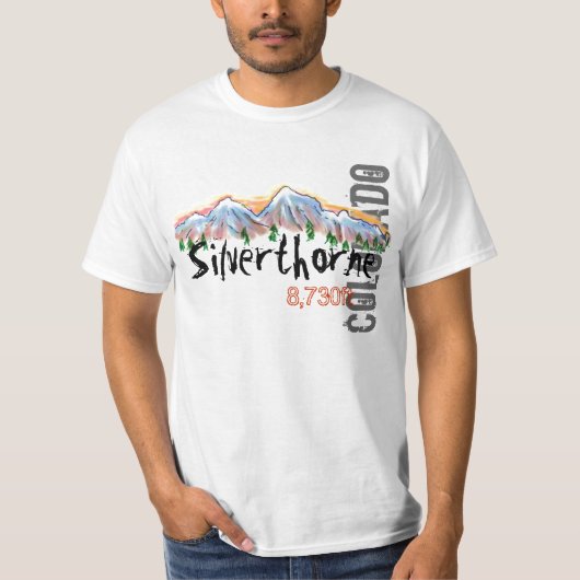 Silverthorne Colorado標高値T Tシャツ (正面)