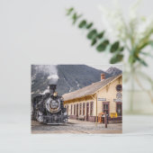 SilvertonのターミナルのドゥランゴSilvertonの列車 ポストカード (スタンド正面)