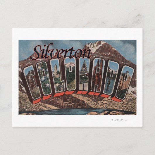 Silverton, Colorado - Large Letter Scenes ポストカード (正面)