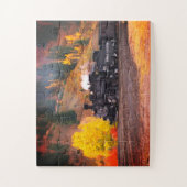 Silverton USAの蒸気列車 ジグソーパズル (縦)