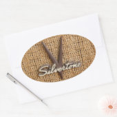 Silvertone 'V'ロゴシール 楕円形シール (封筒)