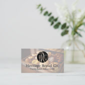 Silverware Logo | Bread Pastries Background 名刺 (スタンド正面)