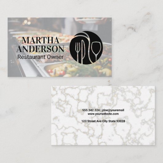 Silverware Logo | Catering 名刺 (正面/裏面)