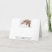 "SILVERWIND"のペガソス白馬挨拶カード カード (裏面)