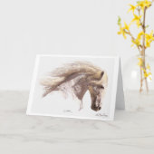 "SILVERWIND"のペガソス白馬挨拶カード カード (黄色い花)