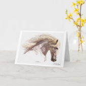 "SILVERWIND"の白馬挨拶カード カード (黄色い花)