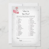 Silvr Flamingo Ballerinaあなたの財布のゲームの中にあるものを 招待状 (正面)