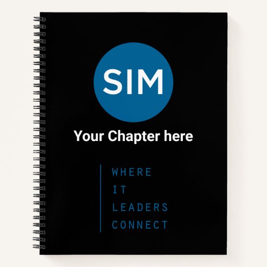 SIMインティール(緑がかった色)(黒) ノートブック (正面)