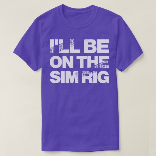 Sim Rigモータースポーツデザイン Tシャツ (デザイン正面)