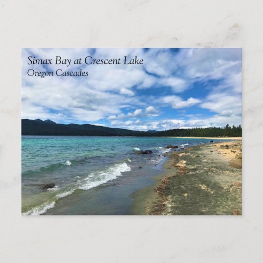 Simax Bay at Crescent Lake, Oregonはがき ポストカード (正面)