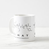 Simayペプチド名mug コーヒーマグカップ (正面左)