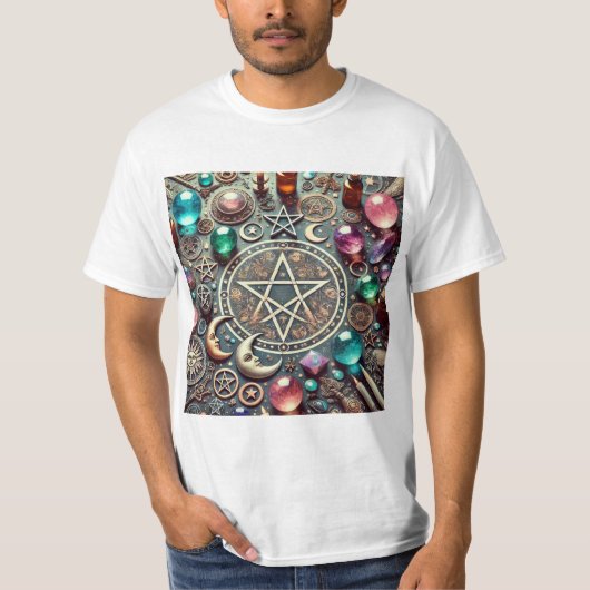 Símbolos de Brujería: Magia y Misterio  Tシャツ (正面)