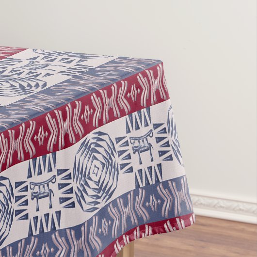 simbolsが付いている民族のアフリカの種族パターン テーブルクロス (インサイチュ)