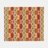 simbols.の民族のアフリカパターン フリースブランケット (正面(横))