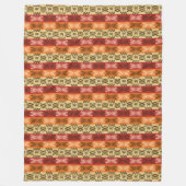 simbols.の民族のアフリカパターン フリースブランケット (正面)