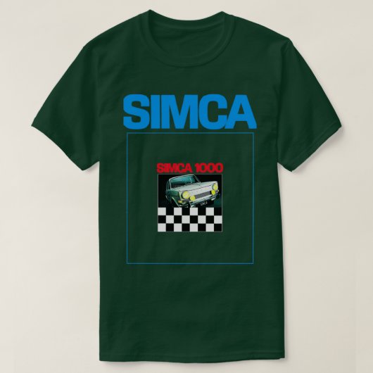 SIMCA 1000 BROCHURE Tシャツ (デザイン正面)