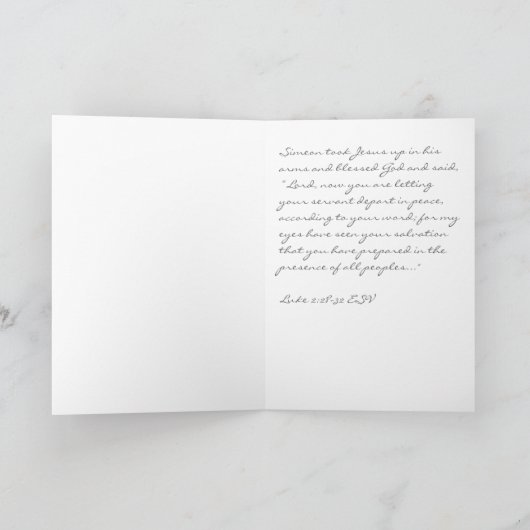 Simeonの挨拶状の歌 シーズンカード (内部)