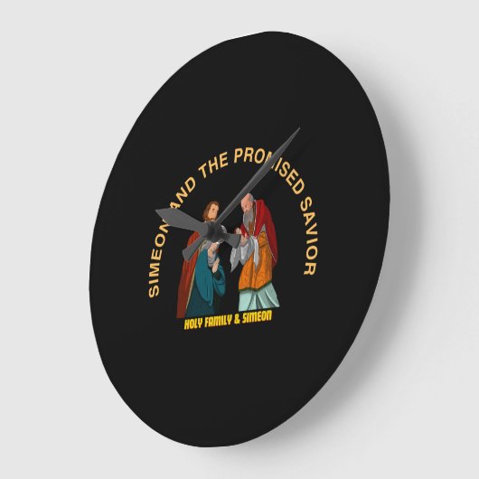 SIMEON AND THE PROMISED SAVIOR ラージ壁時計 (傾斜)