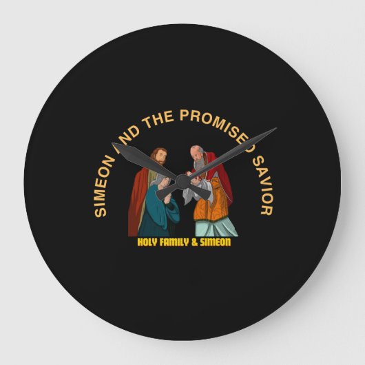SIMEON AND THE PROMISED SAVIOR ラージ壁時計 (正面)