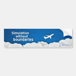 simMarketのペーパー空1 バンパーステッカー