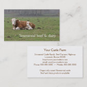 Simmental牛 名刺 (正面/裏面)