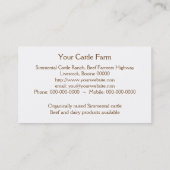 Simmental牛 名刺 (裏面)