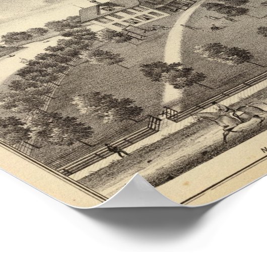 Simmon's Prairie Farm, Kenosha Water Cure ポスター (角)