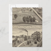 Simmon's Prairie Farm, Kenosha Water Cure ポストカード (正面/裏面)