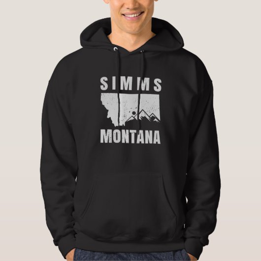 Simms Montana MT Fishing And Hiking パーカ (正面)