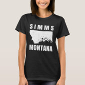 Simms Montana MT Fishing And Hiking Tシャツ (正面)