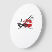 Simo I Love You ❤️ | Romantic Love Design ラージ壁時計 (傾斜)