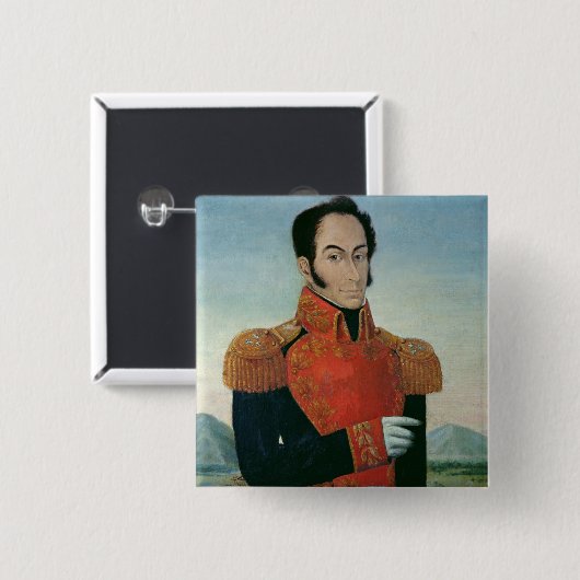 Simon Bolivar 缶バッジ (正面&裏面)