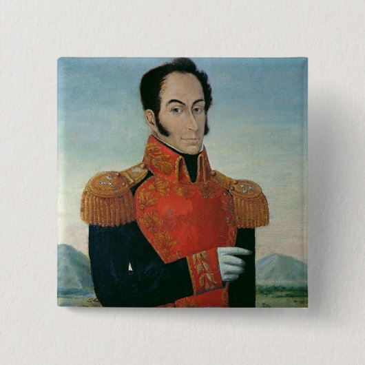 Simon Bolivar 缶バッジ (正面)