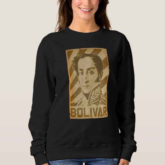 Simon Bolivar Torn Propaganda Poster スウェットシャツ (正面)