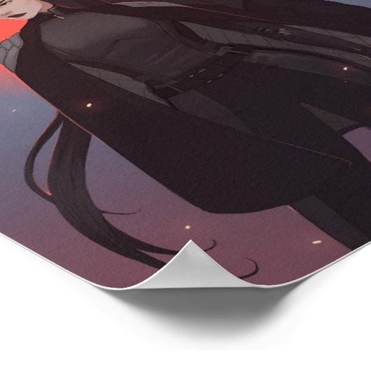 Simon & Michiko Poster - by Mona Finden ポスター (角)