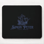 Simon Peter Fishing Charters Jesus Christians God  マウスパッド (正面)