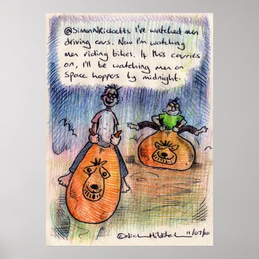 @SimonNRicketts irkafirkaプリント ポスター (正面)