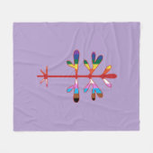 SImon's Rock Saplingとのフリースブランケット フリースブランケット (正面(横))