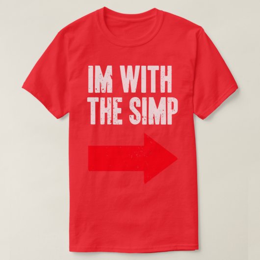 Simpと一緒にいる Tシャツ (デザイン正面)