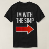 Simpのおもしろい衣装、私はSimpと一緒にいる Tシャツ (デザイン正面)