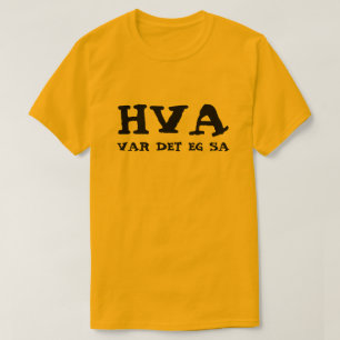 Simpelの文字私はノルウェー語のそう言いました Tシャツ