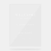 SIMPEL, "エレガントWELCOME"'結婚's アクリルサイン (正面)